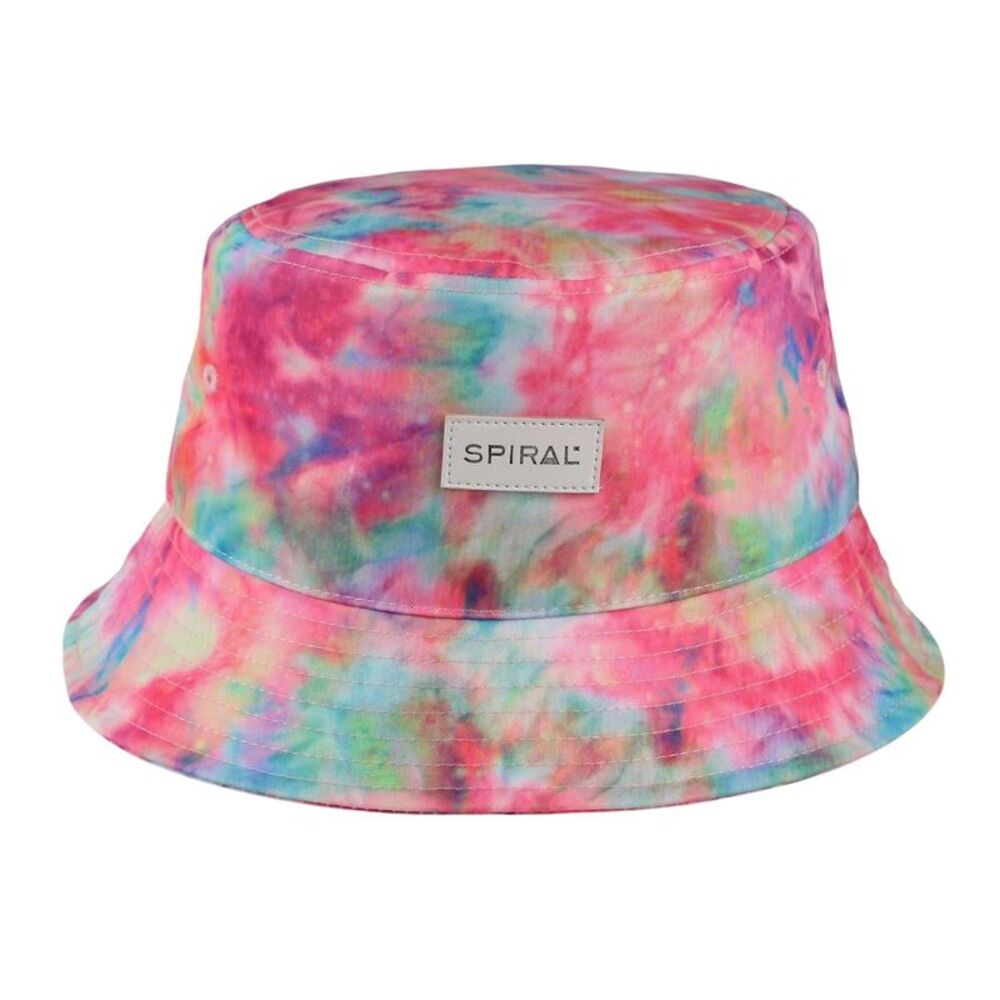 Spiral Tie Dye Bucket Hat / Pink